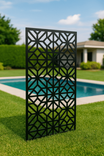 Celosía decorativa geométrica árabe en acero, madera o acero inoxidable - Imagen 8