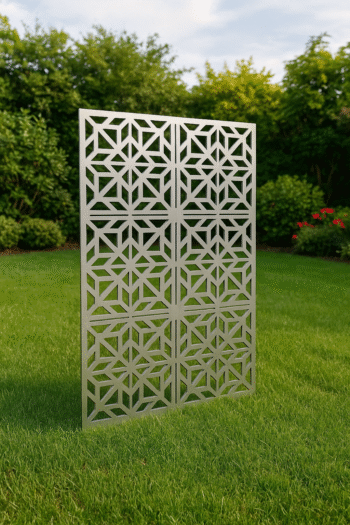 Celosía decorativa geométrica árabe en acero, madera o acero inoxidable - Imagen 9
