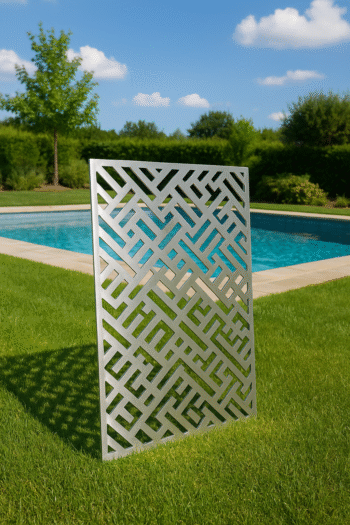 Celosía decorativa geométrica árabe en acero, madera o acero inoxidable - Imagen 13