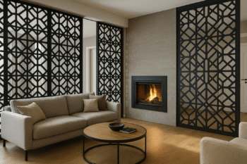 Celosía decorativa geométrica árabe en acero, madera o acero inoxidable - Imagen 15